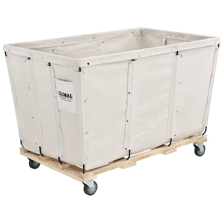 Global Industrial 24 Bushel, Canvas Basket Bulk Truck, Unassembled 800361